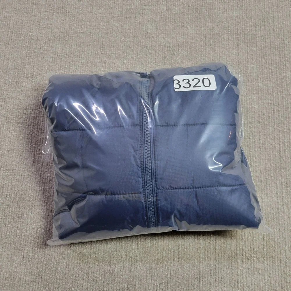 The Children's Place Puffer Jacket Boys‎ XS Navy Quilted Zip Up Winter Jacket